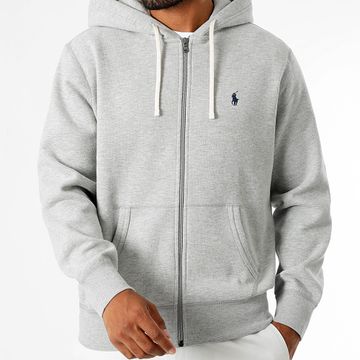 Polo Ralph Lauren - Sudadera con capucha y cremallera Original Player Gris claro