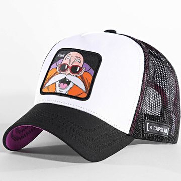 Capslab - Kame Trucker Cap Negro Blanco