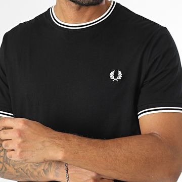 Fred Perry - Camiseta Twin Tipped M1588 Negro