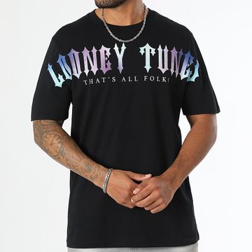 Looney Tunes - Tee Shirt Oversize Large Worldwide Gradient Negro