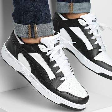 Puma - Zapatillas Rebound V6 Low 392328 Puma Blanco Puma Negro Blanco