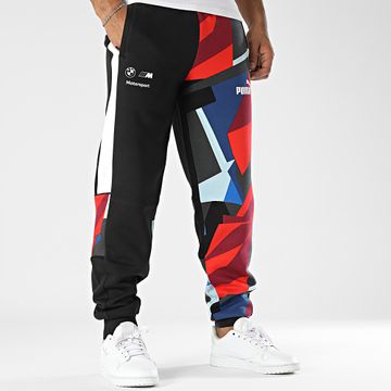 Puma - BMW MMS Pantalones de chándal 627372 Negro Rojo Gris Azul