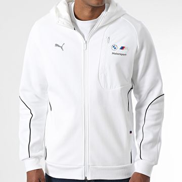 Puma - BMW Motosport Sudadera con capucha y cremallera 627456 Blanco