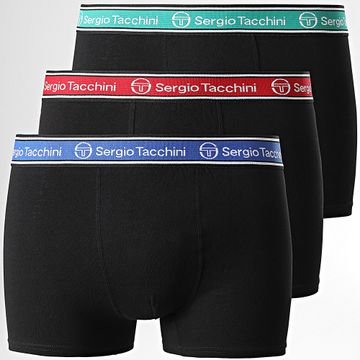 Sergio Tacchini - Lote de 3 calzoncillos bóxer 92892530 Negro