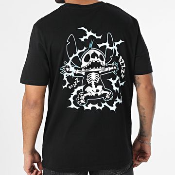Disney - Electric Stitch Tee Shirt Negro Azul claro