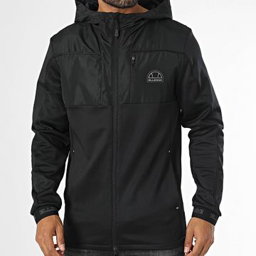 Ellesse - Marselli SXX20993 Chaqueta negra con cremallera