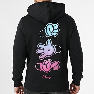 Disney - Hands Hoody Negro Azul claro Rosa