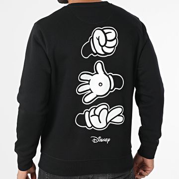 Disney - Sudadera Hands Crewneck Negro Blanco