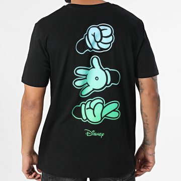 Disney - Hands Tee Shirt Negro Azul claro Verde