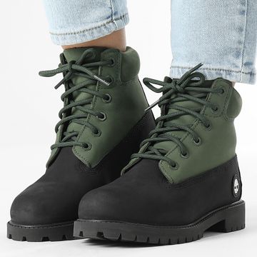 Timberland - Botas Mujer 6 En Encaje Impermeable A6BET Negro Nubuck W Oscuro