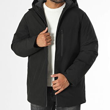 Jack And Jones - Parka negra con capucha Payne