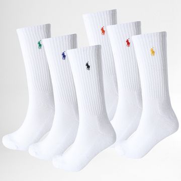 Polo Ralph Lauren - Lote de 6 pares de calcetines Original Player blancos