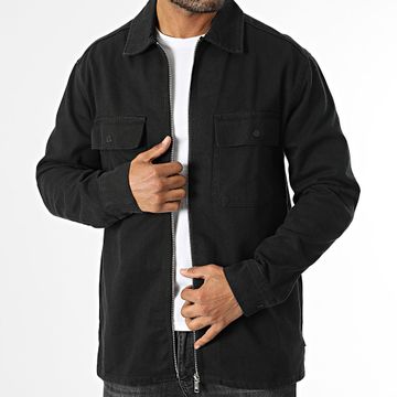Only And Sons - Chaqueta Team Heavy Twill Zip Negra