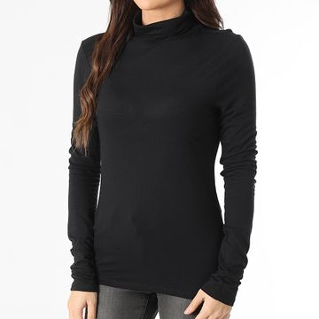 Only - Camiseta de manga larga para mujer Suma Woolblend Negro