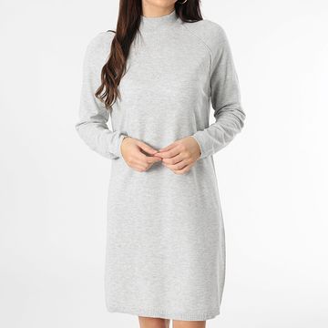 Only - Vestido jersey Amore Mujer Gris claro Heather