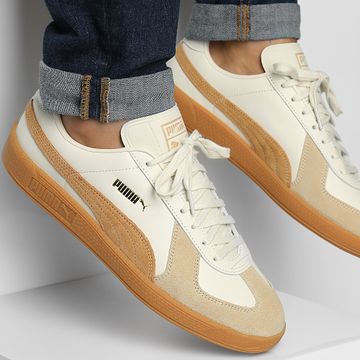 Puma - Army Trainer 386607 Alpine Snow Caramel Latte Sneakers