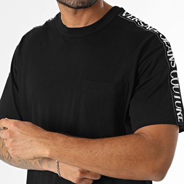 Versace Jeans Couture - Logo Tape Tee Shirt 77GAHC02 Negro