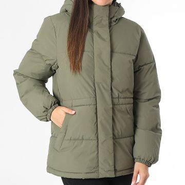 Jack And Jones - Chaqueta de pluma con capucha para mujer JJXX World Khaki Green