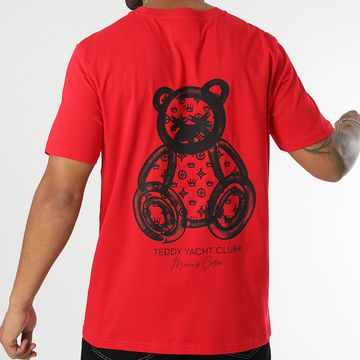 Teddy Yacht Club - Camiseta oversize Maison De Couture Rush Rojo Negro