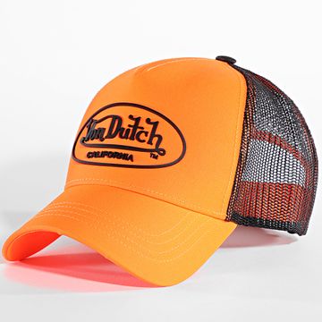 Von Dutch - Trucker Flu Cap Negro Naranja Fluo
