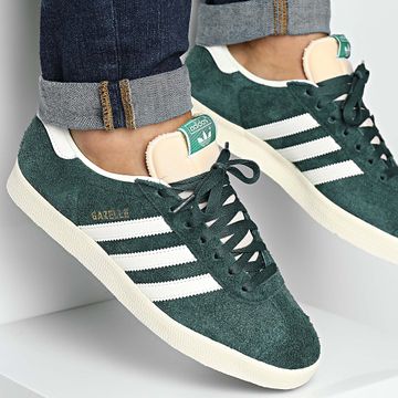 Adidas Originals - Gazelle Sneakers IF9655 Mineral Green Off White Cream White