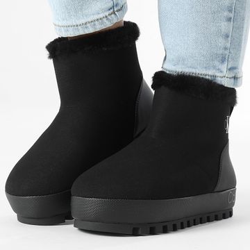 Calvin Klein - Botas Home Mujer Anke Zapatilla 1592 Triple Negro