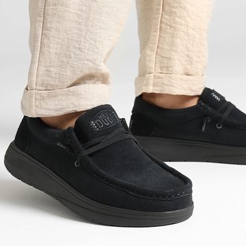 Hey Dude - Mocasines Wally Comf Suede Negro