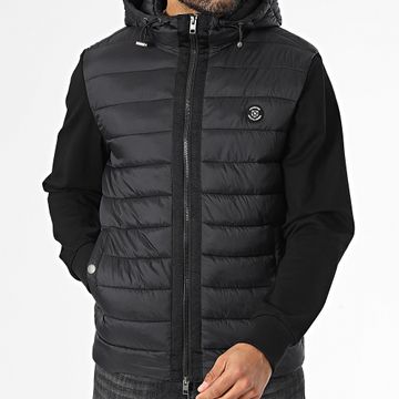 Jack And Jones - Jagger Hybrid Chaqueta con capucha y cremallera Negro