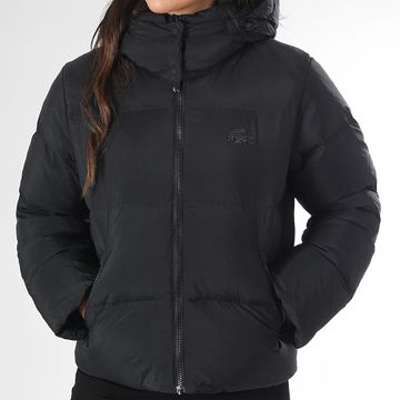 Lacoste - Chaqueta de mujer Big Logo Cocodrilo Negro