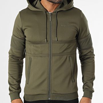 Sergio Tacchini - Mihon 40861 Sudadera con capucha y cremallera Verde caqui