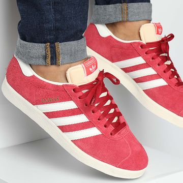 Adidas Originals - Gazelle Zapatillas IF9652 Team Victory Rojo Off White Crema Blanco
