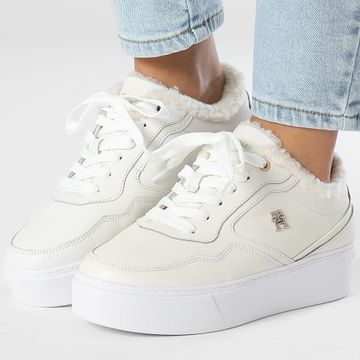 Tommy Hilfiger - Zapatillas Essential Platform 8349 Ancient White para mujer