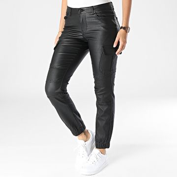 Vero Moda - Pantalones cargo tobilleros para mujer Negro
