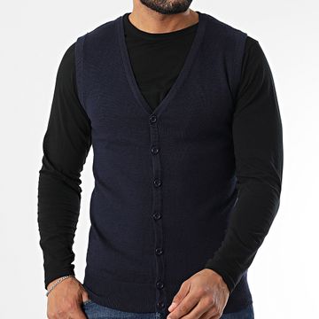 Classic Series - Chaleco sin mangas azul marino
