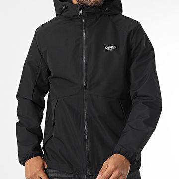 Jack And Jones - Bushwick Chaqueta negra con capucha y cremallera