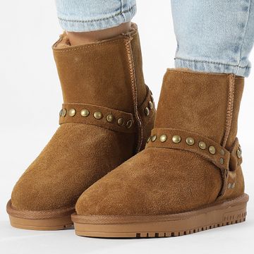 Pepe Jeans - Botas Mujer Diss Biker PLS50532 Cognac Marrón