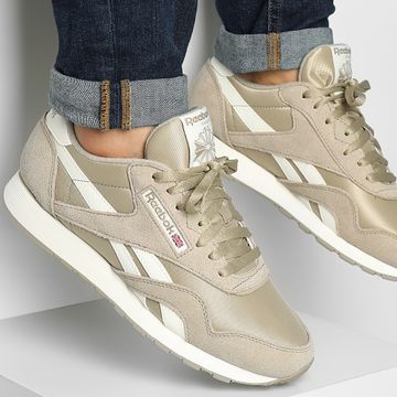 Reebok - Zapatillas Classic Nylon 100205112 Beige Tiza