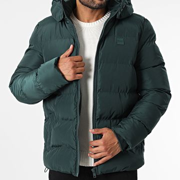 Urban Classics - Chaqueta de pluma con capucha TB1807 Bottle Green