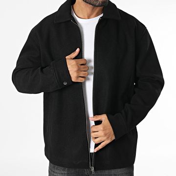Urban Classics - Chaqueta básica con cremallera TB6387 Negro