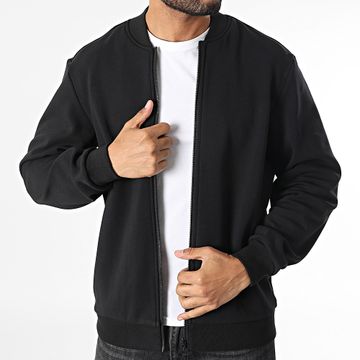 Urban Classics - Chaqueta negra con cremallera