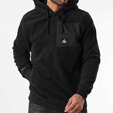 Vans - Vendedor 00JY4 Sudadera negra con capucha y cuello con cremallera