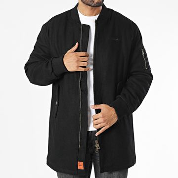 Bombers Original - Abrigo negro con cremallera Staten