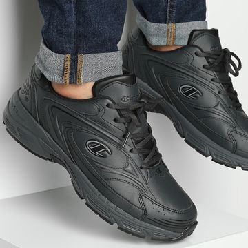 Champion - Baskets Low Cut Shoe S22349 Negro Gris Oscuro