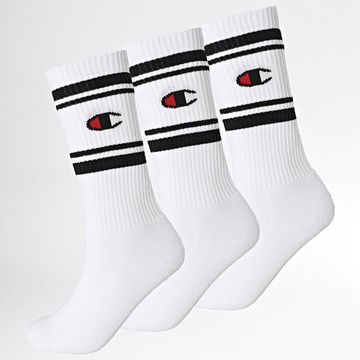 Champion - Juego De 3 Pares De Calcetines U20081 Blanco Negro