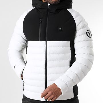 Comme Des Loups - Chaqueta con capucha Aspen Warming Blanco Negro