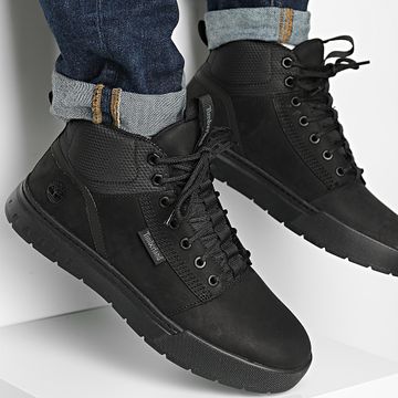 Timberland - Maple Grove Mid Lace A6FV7 Zapatillas de caña alta de nobuk negro