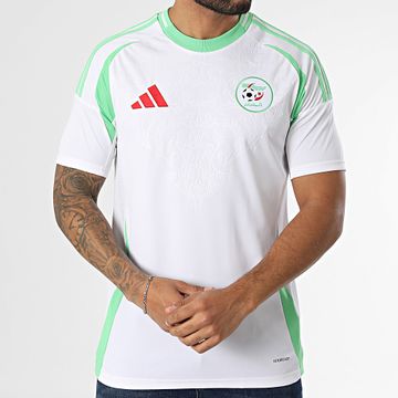 Adidas Performance - Maillot De Foot A Bandes Fédération Algérienne De Football IT2731 Blanco
