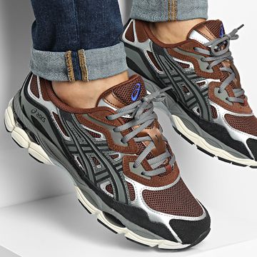 Asics - Baskets Gel Nyc 1203A383 Marrón rojizo Negro
