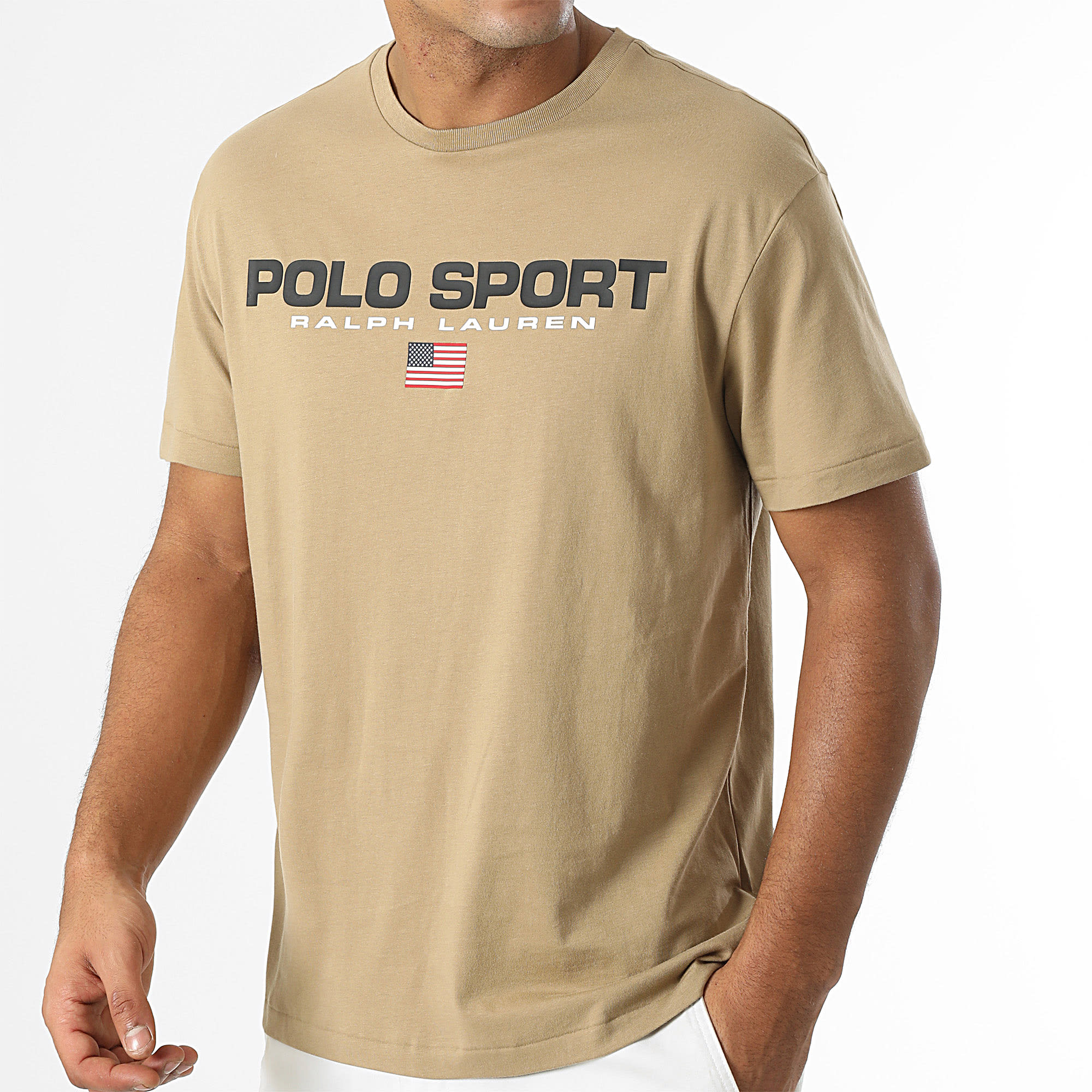 Polo Sport Ralph Lauren - Camiseta Regular Logo Sport Camel