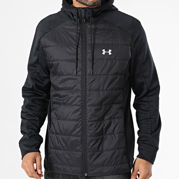 Under Armour - Armour Chaqueta polar con capucha y cremallera 1385846 Negro